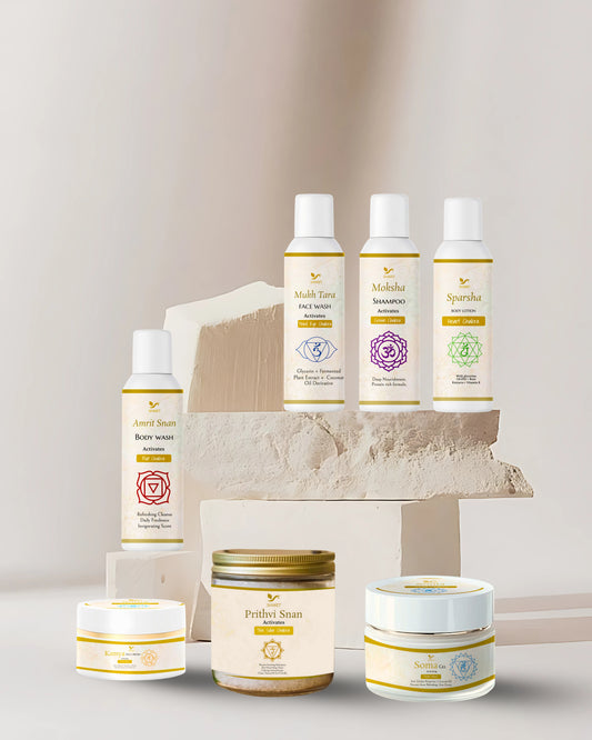 Chakras in Human Body products by Shwet Kaya, showcasing essential wellness and healing items.