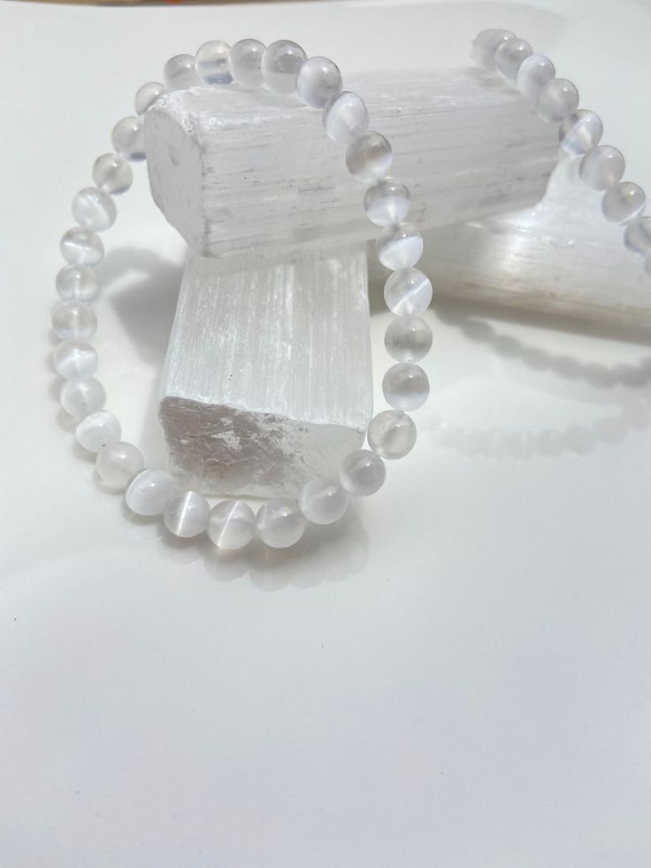 Shwet Selenite Bracelet